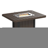 LuxCraft Lumin Fire Table 62" Rectangular - Bar Height