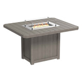 LuxCraft Lumin Fire Table 62" Rectangular - Bar Height