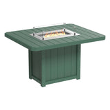 LuxCraft Lumin Fire Table 62" Rectangular - Bar Height
