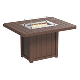 LuxCraft Lumin Fire Table 62" Rectangular - Counter Height