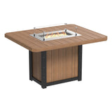 LuxCraft Lumin Fire Table 62" Rectangular - Dining Height