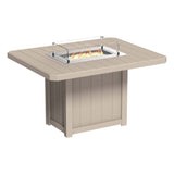 LuxCraft Lumin Fire Table 62" Rectangular - Dining Height