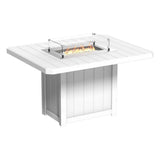 LuxCraft Lumin Fire Table 62" Rectangular - Dining Height
