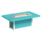 LuxCraft Lumin Fire Table 79" Rectangular - Bar Height