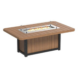 LuxCraft Lumin Fire Table 79" Rectangular - Bar Height