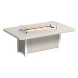 LuxCraft Lumin Fire Table 79" Rectangular - Bar Height