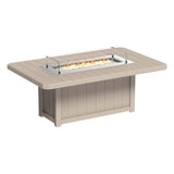 LuxCraft Lumin Fire Table 79" Rectangular - Bar Height
