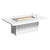 LuxCraft Lumin Fire Table 79" Rectangular - Bar Height