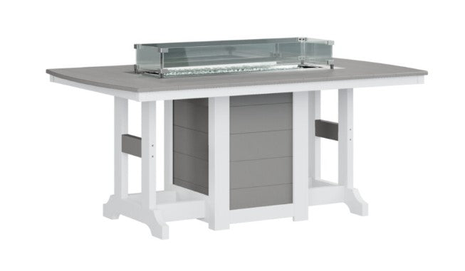 Berlin Gardens Garden Classic Standard Top 44" x 72" Rectangular Fire Counter Table