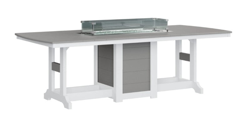 Berlin Gardens Garden Classic Standard Top 44" x 96" Rectangular Fire Dining Table