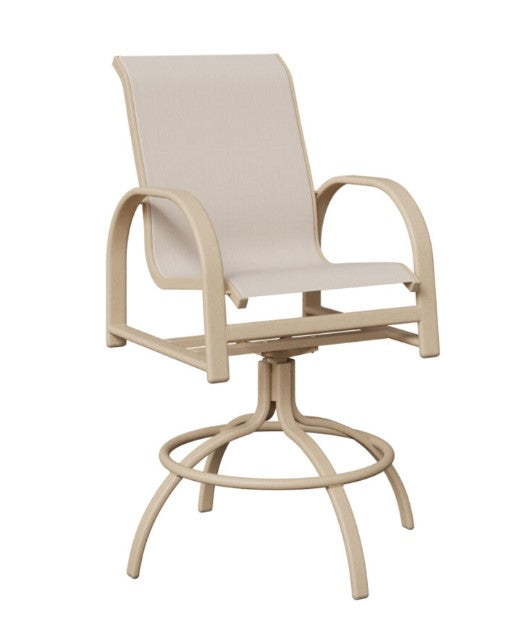 Berlin Gardens Murphy Padded Sling Swivel Bar Chair