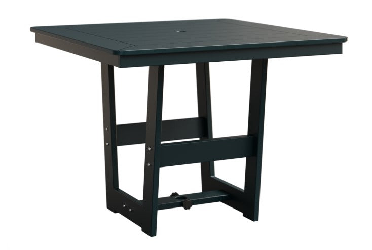 Berlin Gardens MGP Hudson Dining Height 40" x 40" Square Table with Hammered Top