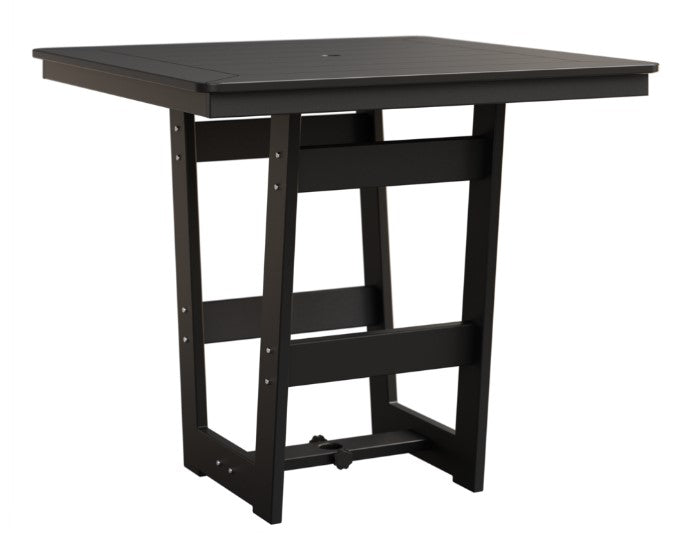 Berlin Gardens MGP Hudson Counter Height 40" x 40" Square Table with Hammered Top