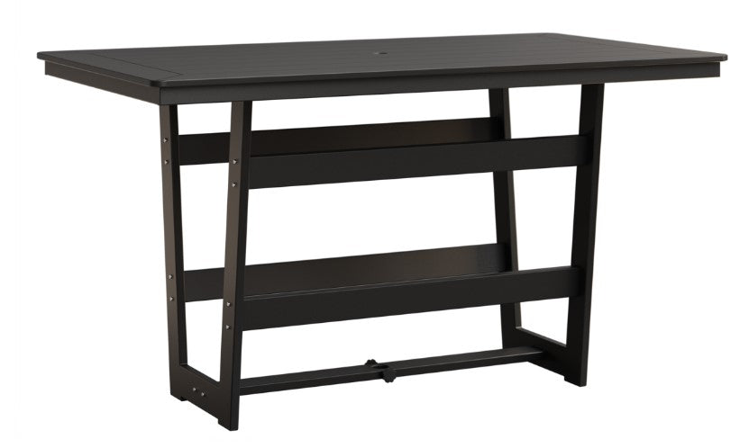 Berlin Gardens MGP Hudson Bar Height 40" x 70" Rectangle Table with Standard Top