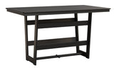 Berlin Gardens MGP Hudson Bar Height 40" x 70" Rectangle Table with Hammered Top