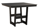 Berlin Gardens MGP Hudson Dining Height 40" x 40" Square Table with Hammered Top