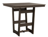 Berlin Gardens MGP Hudson Counter Height 40" x 40" Square Table with Hammered Top