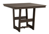 Berlin Gardens MGP Hudson Dining Height 40" x 40" Square Table with Hammered Top