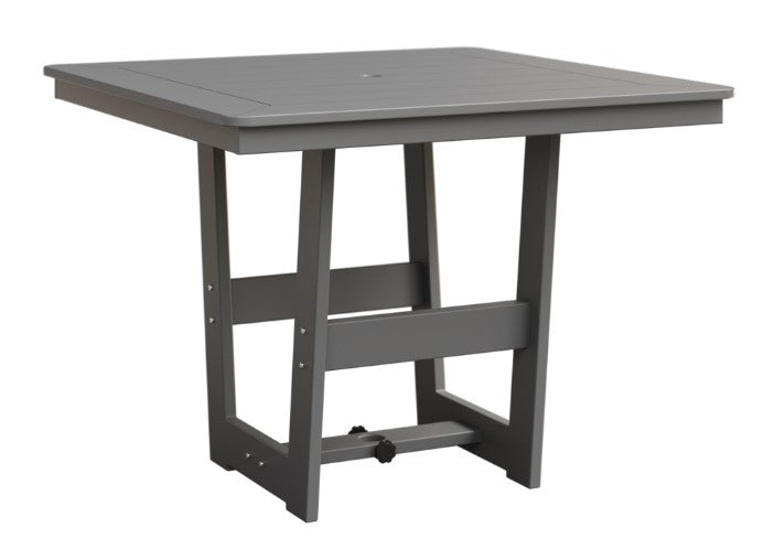 Berlin Gardens MGP Hudson Dining Height 40" x 40" Square Table with Hammered Top