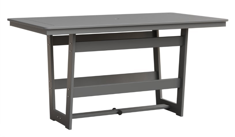 Berlin Gardens MGP Hudson Counter Height 40" x 70" Rectangle Table with Hammered Top