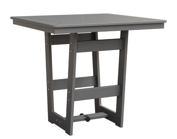 Berlin Gardens MGP Hudson Counter Height 40" x 40" Square Table with Hammered Top