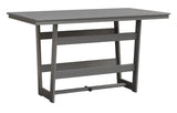 Berlin Gardens MGP Hudson Bar Height 40" x 70" Rectangle Table with Hammered Top