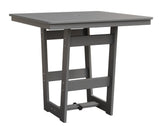 Berlin Gardens MGP Hudson Bar Height 40" x 40" Square Table with Hammered Top