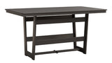 Berlin Gardens MGP Hudson Counter Height 40" x 70" Rectangle Table with Hammered Top