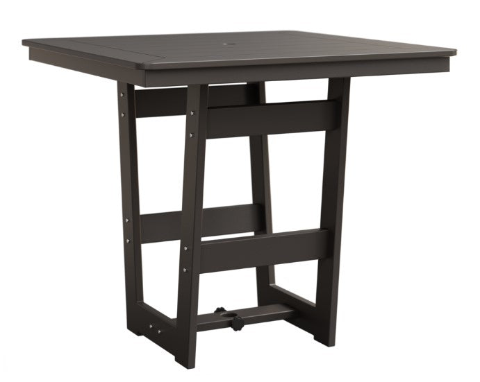 Berlin Gardens MGP Hudson Bar Height 40" x 40" Square Table with Hammered Top