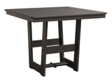 Berlin Gardens MGP Hudson Dining Height 40" x 40" Square Table with Hammered Top