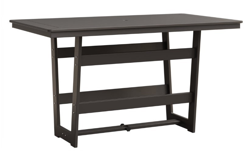 Berlin Gardens MGP Hudson Bar Height 40" x 70" Rectangle Table with Standard Top