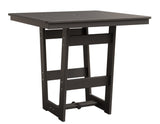 Berlin Gardens MGP Hudson Counter Height 40" x 40" Square Table with Hammered Top
