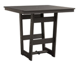 Berlin Gardens MGP Hudson Bar Height 40" x 40" Square Table with Hammered Top