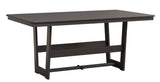 Berlin Gardens MGP Hudson Dining Height 40" x 70" Rectangle Table with Hammered Top