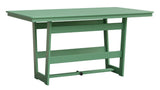 Berlin Gardens MGP Hudson Counter Height 40" x 70" Rectangle Table with Hammered Top