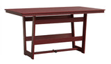 Berlin Gardens MGP Hudson Counter Height 40" x 70" Rectangle Table with Hammered Top