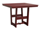 Berlin Gardens MGP Hudson Dining Height 40" x 40" Square Table with Hammered Top