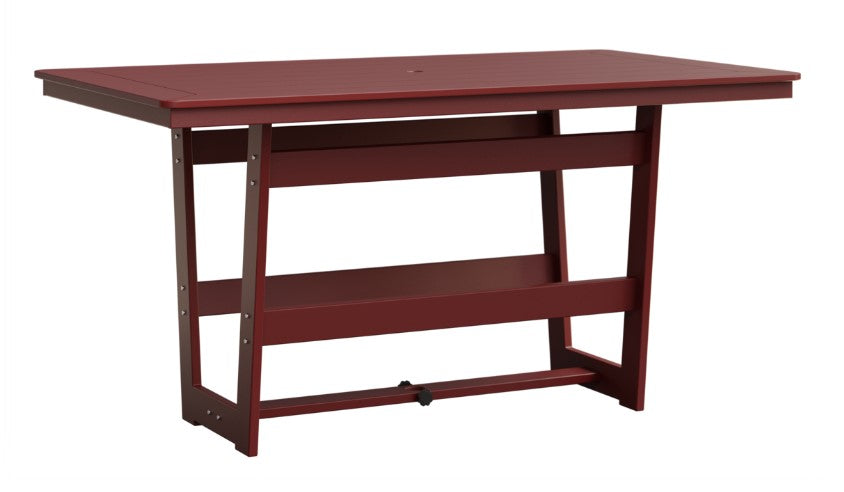 Berlin Gardens MGP Hudson Counter Height 40" x 70" Rectangle Table with Standard Top
