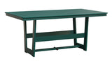 Berlin Gardens MGP Hudson Dining Height 40" x 70" Rectangle Table with Hammered Top