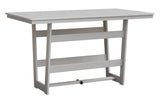 Berlin Gardens MGP Hudson Bar Height 40" x 70" Rectangle Table with Hammered Top