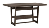 Berlin Gardens MGP Hudson Counter Height 40" x 70" Rectangle Table with Hammered Top