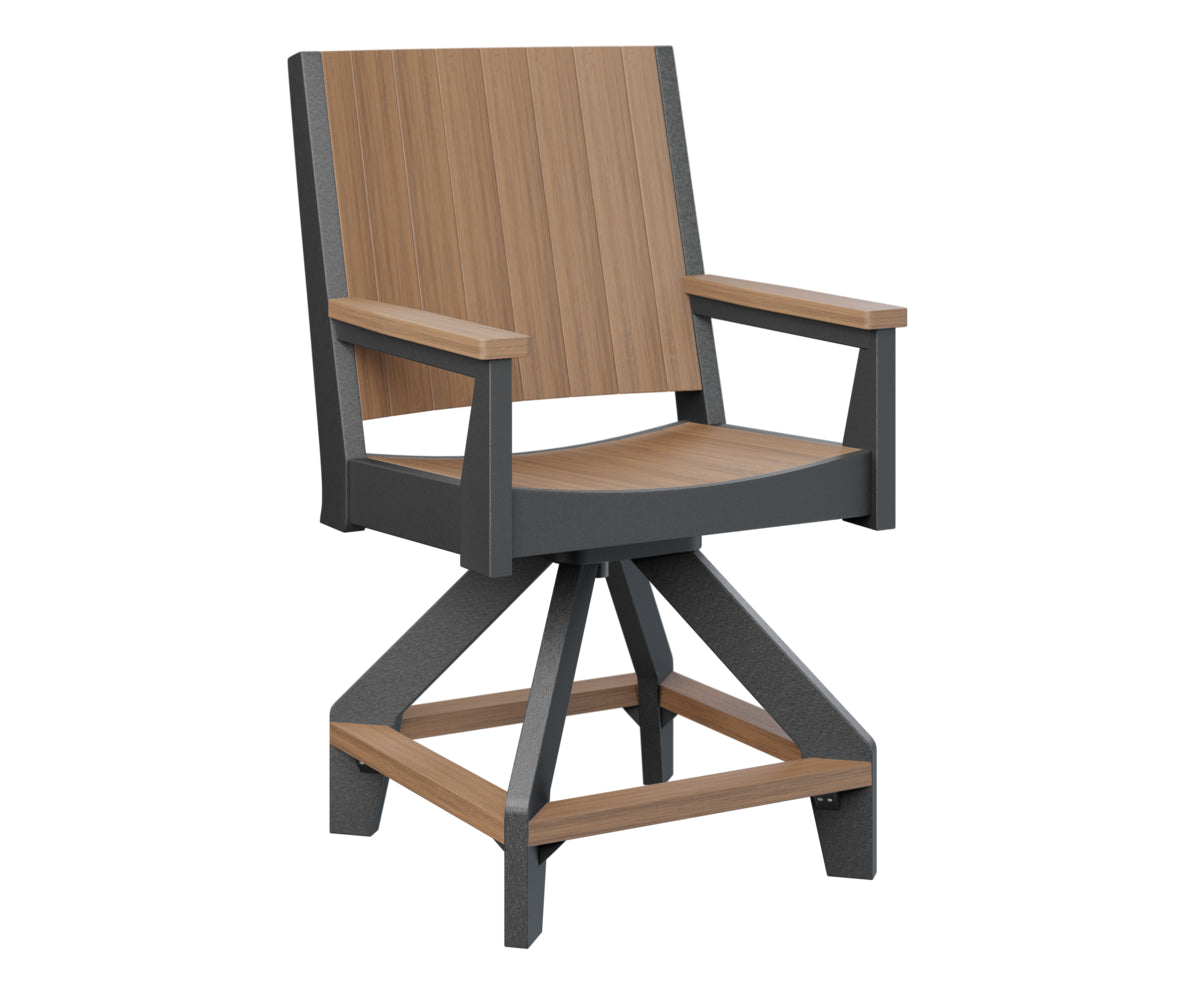 Berlin Gardens Mayhew Chat Swivel Counter Chair