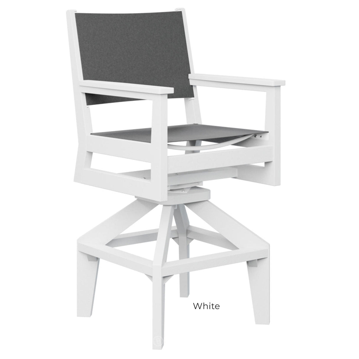 Berlin Gardens Mayhew Sling Swivel Bar Chair