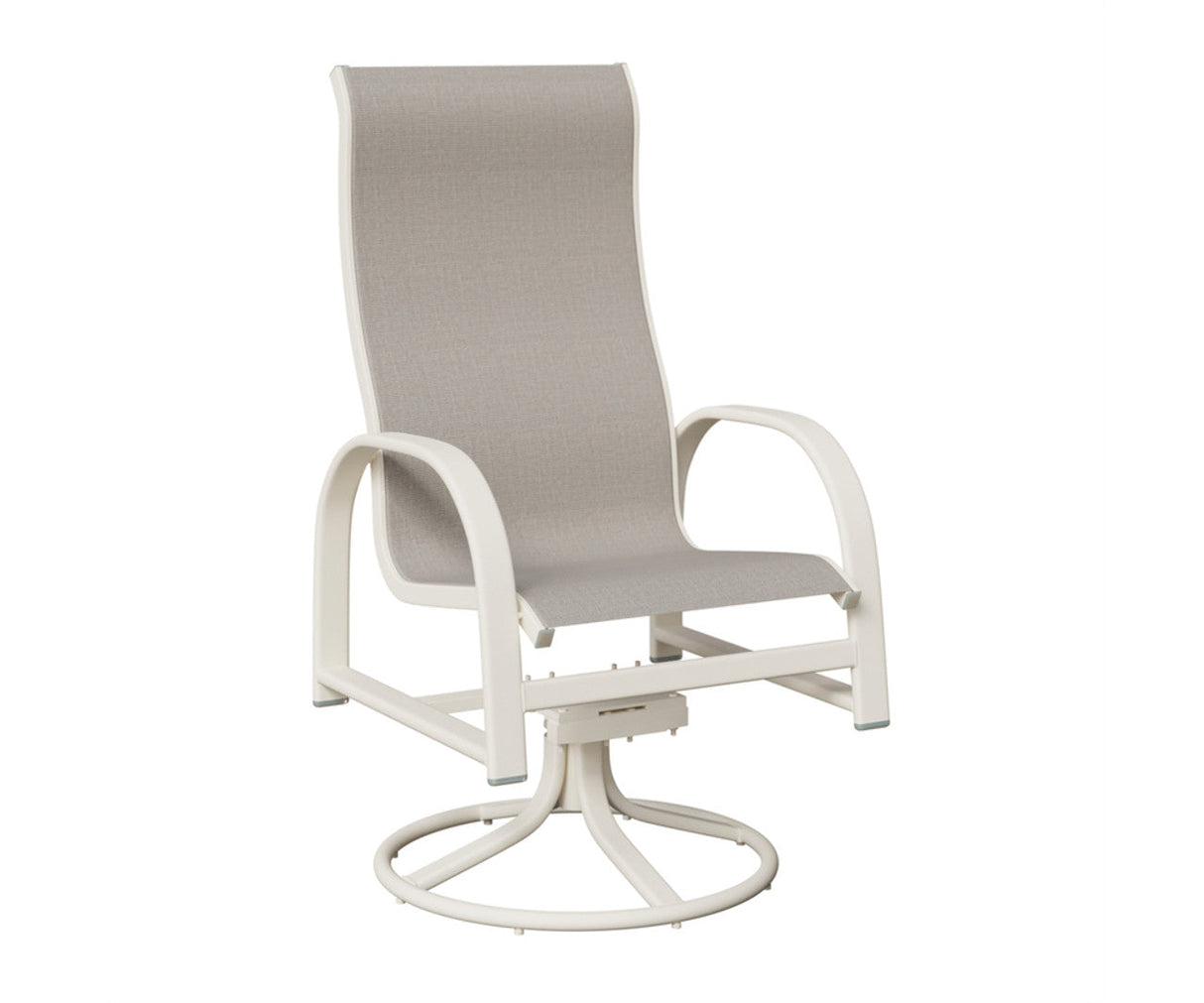 Berlin Gardens Murphy High Back Padded Sling Swivel Rocker Dining Chair