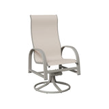 Berlin Gardens Murphy High Back Padded Sling Swivel Rocker Dining Chair