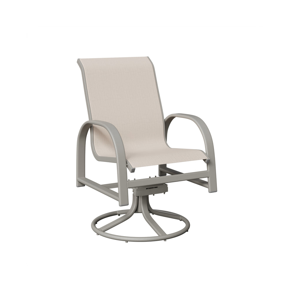 Berlin Gardens Murphy Padded Sling Swivel Rocker Dining Chair