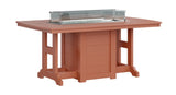 Berlin Gardens Garden Classic Standard Top 44" x 72" Rectangular Fire Dining Table