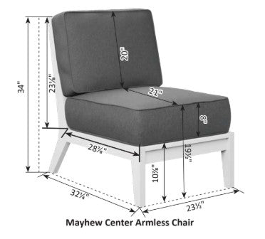 Berlin Gardens Mayhew Center Armless Section