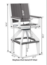 Berlin Gardens Mayhew Chat Swivel Bar XT Chair