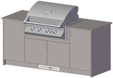 Berlin Gardens Agora 79" Outdoor Kitchen for Napoleon Grill